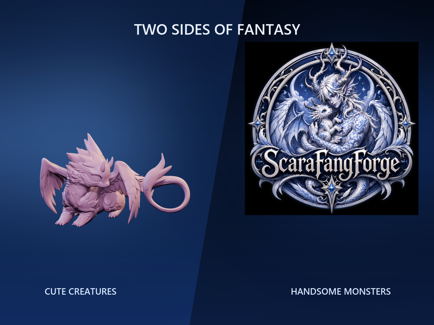 Cute creatures and handsome monsters from ScaraFangForge